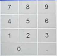 2. Default format: Numeric Keypad